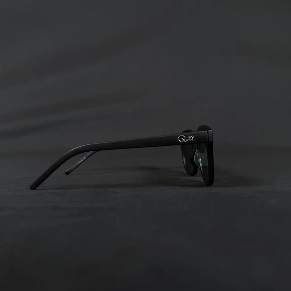 Quay Australia Breakfast Club Black Round Sunglasses ONLY FRAME